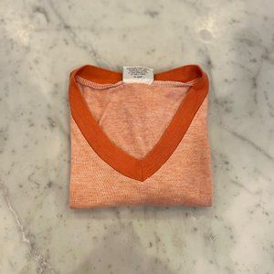 Orange Firehouse V-neck Tee